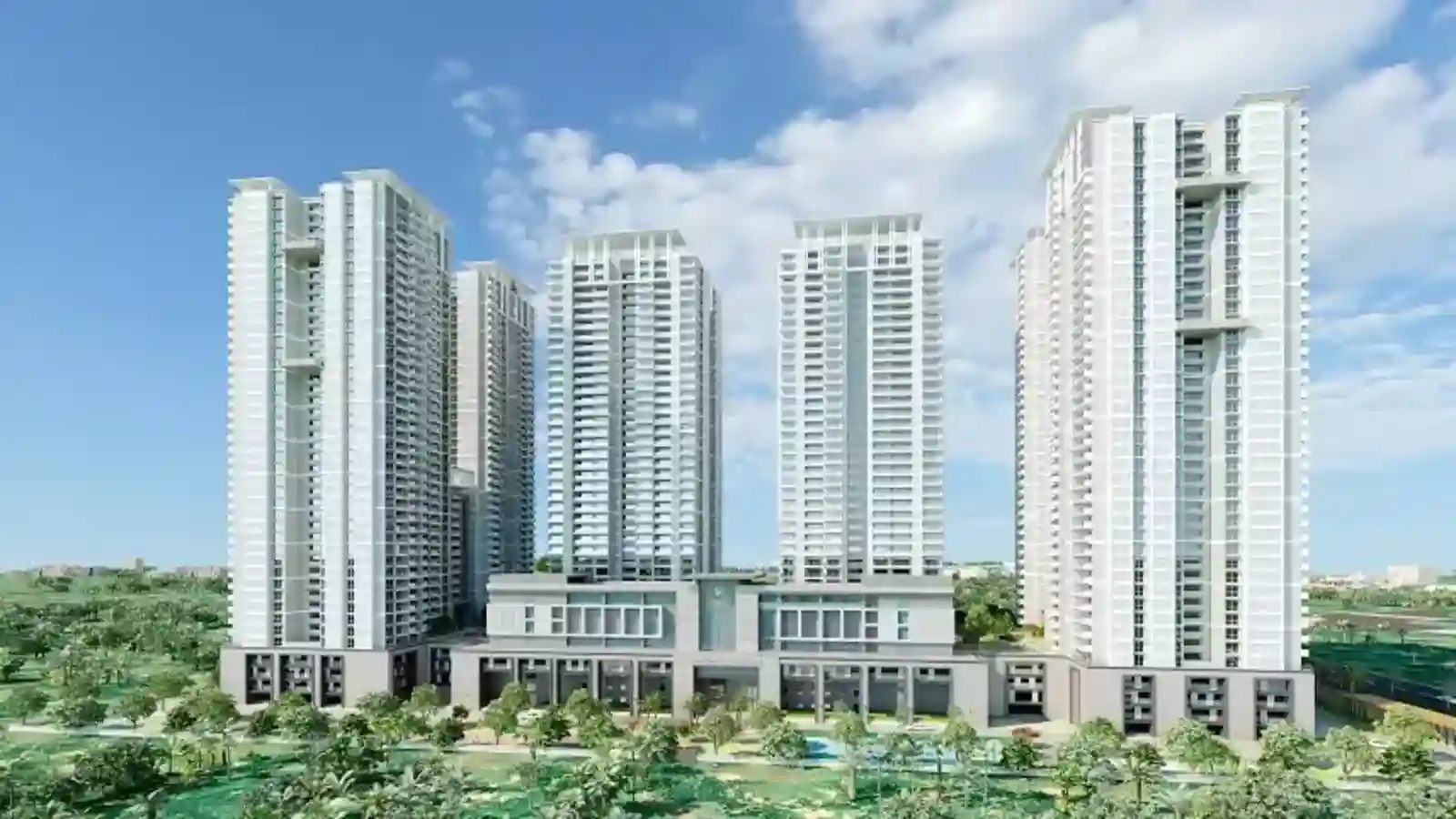 Prestige Kokapet high-rise elevation view